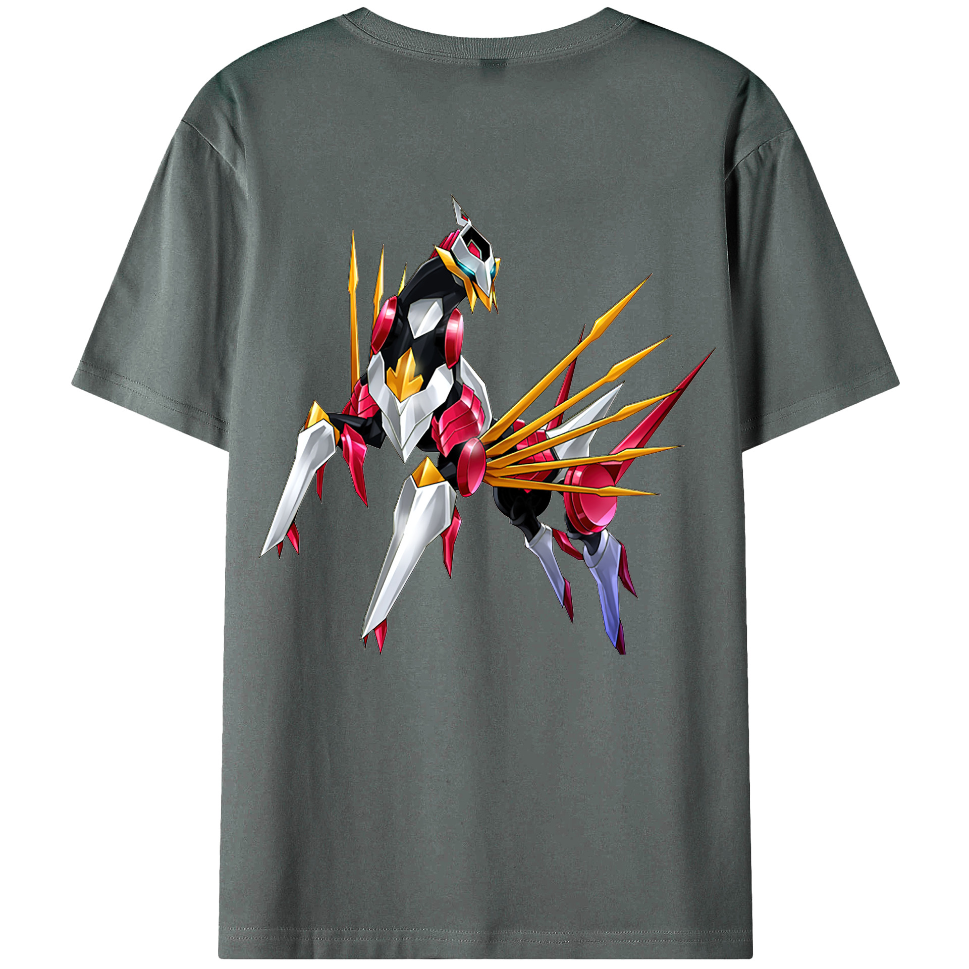（画像用） 遊☆戯☆王 Yu-Gi-Oh! 綿100％ メンズ半袖Tシャツ（バックプリント） 通気性